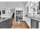 Contemporary kitchen with stainless steel appliances, granite countertops and a large island at 3610 Legareville Rd, Johns Island, SC 29455