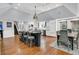 Modern kitchen with island, bar seating, and eat in dining area perfect for Gathering gatherings at 3610 Legareville Rd, Johns Island, SC 29455