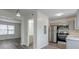 Bright kitchen featuring stainless steel appliances and modern grey cabinets at 415 Parkdale Dr # 12D, Charleston, SC 29414