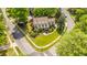 Aerial view showcasing the home's well-manicured lawn, lush landscaping, and inviting curb appeal at 4403 Wild Thicket Ln, North Charleston, SC 29420