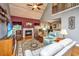Inviting living room with vaulted ceilings, fireplace, hardwood floors, and comfortable seating at 4403 Wild Thicket Ln, North Charleston, SC 29420