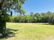Large open green backyard with pond at 6935 Hickorynut Ln, Ravenel, SC 29470