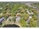 Home with rooftop and nearby pond, as seen from an aerial perspective at 880 Simpkins St # 2, Charleston, SC 29412