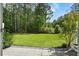 Lush backyard featuring a well-maintained lawn, mature trees, and vibrant greenery at 9428 Sweep Dr, Summerville, SC 29485