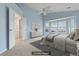 Main bedroom with bay window, dresser, and bathroom access at 1047 Tyron Cir, Charleston, SC 29414