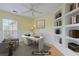 Bright office featuring built-in shelves, chair, and desk at 1047 Tyron Cir, Charleston, SC 29414