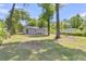 Expansive backyard featuring lush lawn and mature trees providing shade for relaxation and outdoor activities at 105 Dalton Ave, North Charleston, SC 29420