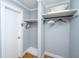 Walk-in closet with shelving and a hanging rack for storage at 112 Furlong Rd, Summerville, SC 29483