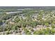 Aerial view of a neighborhood with mature trees and well-maintained homes at 122 William St, Summerville, SC 29486
