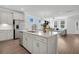 Spacious kitchen island with stainless steel appliances and an open floor plan at 123 Brown Swiss Cir, Summerville, SC 29483
