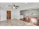 Open-concept dining room boasts tile floors and seamless access to other living spaces at 1239 Old Orchard Rd, Charleston, SC 29412