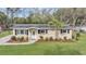 Charming home with a well-manicured front yard and a beautiful, mature palm tree at 1239 Old Orchard Rd, Charleston, SC 29412