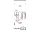 Detailed first-floor floor plan showcasing the layout of the home's kitchen, living room, and garage at 125 Brown Swiss Cir, Summerville, SC 29483