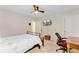 Cozy bedroom with a ceiling fan, a mounted TV, and comfortable furnishings at 132 Daniels Ridge Dr, Summerville, SC 29485