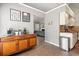 Bright entry area with hardwood floors and modern decor at 1379 Downsberry Dr, Mount Pleasant, SC 29466