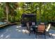 Backyard with an outdoor seating area, a pool, and surrounding landscaping at 1440 Teaberry Path, Charleston, SC 29414