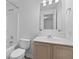 Functional bathroom with shower-tub combo, toilet, vanity with sink, and mirrored cabinet, providing essential amenities at 1530 Fort Johnson Rd # 3C, Charleston, SC 29412