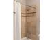 Shower with white tiling, chrome fixtures, and tiled showerhead at 158 Mary Ellen Dr, Charleston, SC 29403