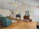 Bright living room with hardwood floors, high ceilings, and plenty of natural light at 1921 Old Parsonage Rd, Charleston, SC 29414