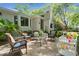 Inviting outdoor patio area with comfortable seating, perfect for relaxing and entertaining guests at 23 Hunters Forest Dr, Charleston, SC 29414