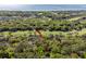 A high-angle shot displays an estate on a golf course, lagoon, and mature trees near the water at 2455 The Bent Twig, Seabrook Island, SC 29455