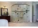 Modern bathroom featuring a spacious walk-in shower with custom tile work and glass enclosure at 3547 Holmgren St, Mount Pleasant, SC 29466
