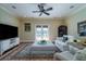 Comfortable living room with neutral-toned furniture, a large rug, and a view to the outside at 3547 Holmgren St, Mount Pleasant, SC 29466