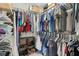 Organized walk-in closet with ample shelving and hanging space at 406 King Charles Cir, Summerville, SC 29485