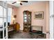 Cozy home office with built-in shelving, a desk, and natural light at 411 Freeland Way, Moncks Corner, SC 29461