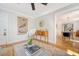 Stylish living room showcasing hardwood floors, a ceiling fan, and comfortable seating at 45 Lyttleton Ave, Charleston, SC 29407