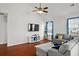 Cozy living room with natural light and comfortable seating at 514 Morelets Dr, Moncks Corner, SC 29461