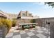 Rooftop patio with outdoor dining table, views of the building, and lovely green landscaping at 517 King St # 1, Charleston, SC 29403