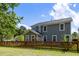 Backyard view of home with wooden fence at 547 Nelliefield Trl, Wando, SC 29492