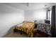 Bedroom featuring a single bed with brown and yellow striped bedding at 613 Ravens Wood Rd, Summerville, SC 29486