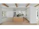 Bright, open kitchen with an island, modern lighting, and stainless steel appliances at 924 Trowman Ln, Mount Pleasant, SC 29464