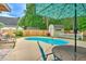 Enjoyable backyard scene featuring an in-ground pool, shed, and comfortable seating at 1016 Providence Way, Summerville, SC 29483