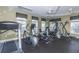 Well-equipped gym featuring modern treadmills, elliptical machines, and weight training equipment for a complete workout experience at 1025 Riverland Woods Pl # 1023, Charleston, SC 29412