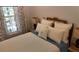 Cozy bedroom featuring a comfortable bed with decorative pillows and natural light from the window at 104 Waccamaw Dr, Summerville, SC 29485