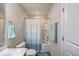 Well-lit bathroom features a shower/tub, towel bars, and matching bathmat and towels at 131 Buchanan Cir, Goose Creek, SC 29445