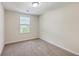 A bedroom with neutral walls, carpet, and a bright window offers a calm and inviting atmosphere at 131 Buchanan Cir, Goose Creek, SC 29445