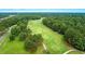 Aerial view of the golf course winding through the neighborhood at 1325 Whisker Pole Ln, Mount Pleasant, SC 29466
