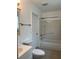 Clean, well-lit bathroom with shower-tub combo, and neutral vanity at 136 Gailmoor Dr, Ladson, SC 29456
