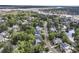 Community aerial view featuring lush trees, water views and beautiful homes at 1531 Capel St, Mount Pleasant, SC 29466