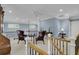 Sitting area with blue walls, carpeted floors, and decorative wood trim at 1531 Capel St, Mount Pleasant, SC 29466