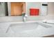 Bathroom sink area with stylish faucet and speckled quartz countertop at 1615 Chatelain Way, Mount Pleasant, SC 29464