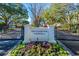 Community entrance sign amidst beautiful landscaping creating an inviting welcome for residents at 1615 Chatelain Way, Mount Pleasant, SC 29464