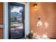 Charming entryway featuring a secure screen door and a cozy outdoor space, welcoming residents and guests alike at 1615 Chatelain Way, Mount Pleasant, SC 29464
