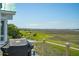 Deck with stunning marsh views at 1676 E Ashley Ave, Folly Beach, SC 29439