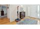 Inviting foyer with hardwood floors and a vintage Americana aesthetic at 1676 E Ashley Ave, Folly Beach, SC 29439