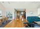 Bright open floor plan features living, dining, and kitchen areas at 1676 E Ashley Ave, Folly Beach, SC 29439